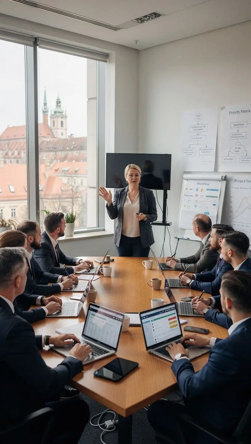 Schemat graficzny przedstawiający hierarchię ważności zadań w zarządzaniu priorytetami.